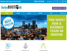 Tablet Screenshot of photoboothrentalsdenver.com